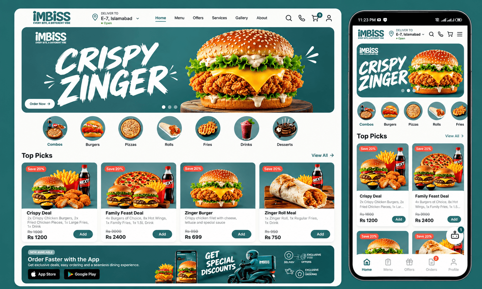 Template 2 website preview