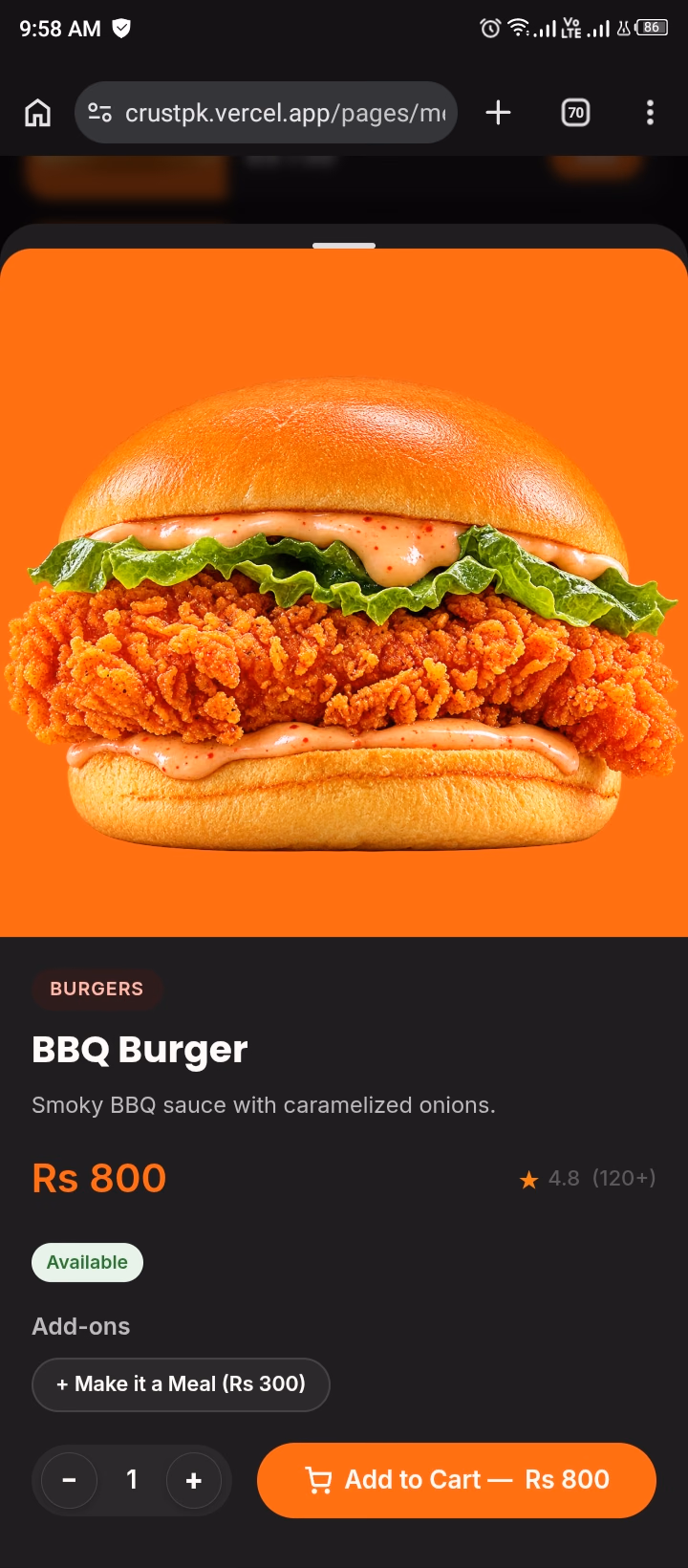 Product Customization UI Mockup